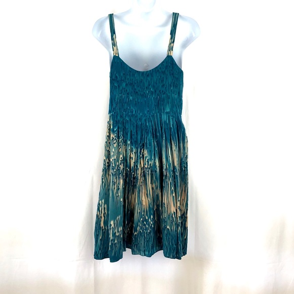 Anthropologie lil silk wide strap dress 6 - Picture 4 of 8